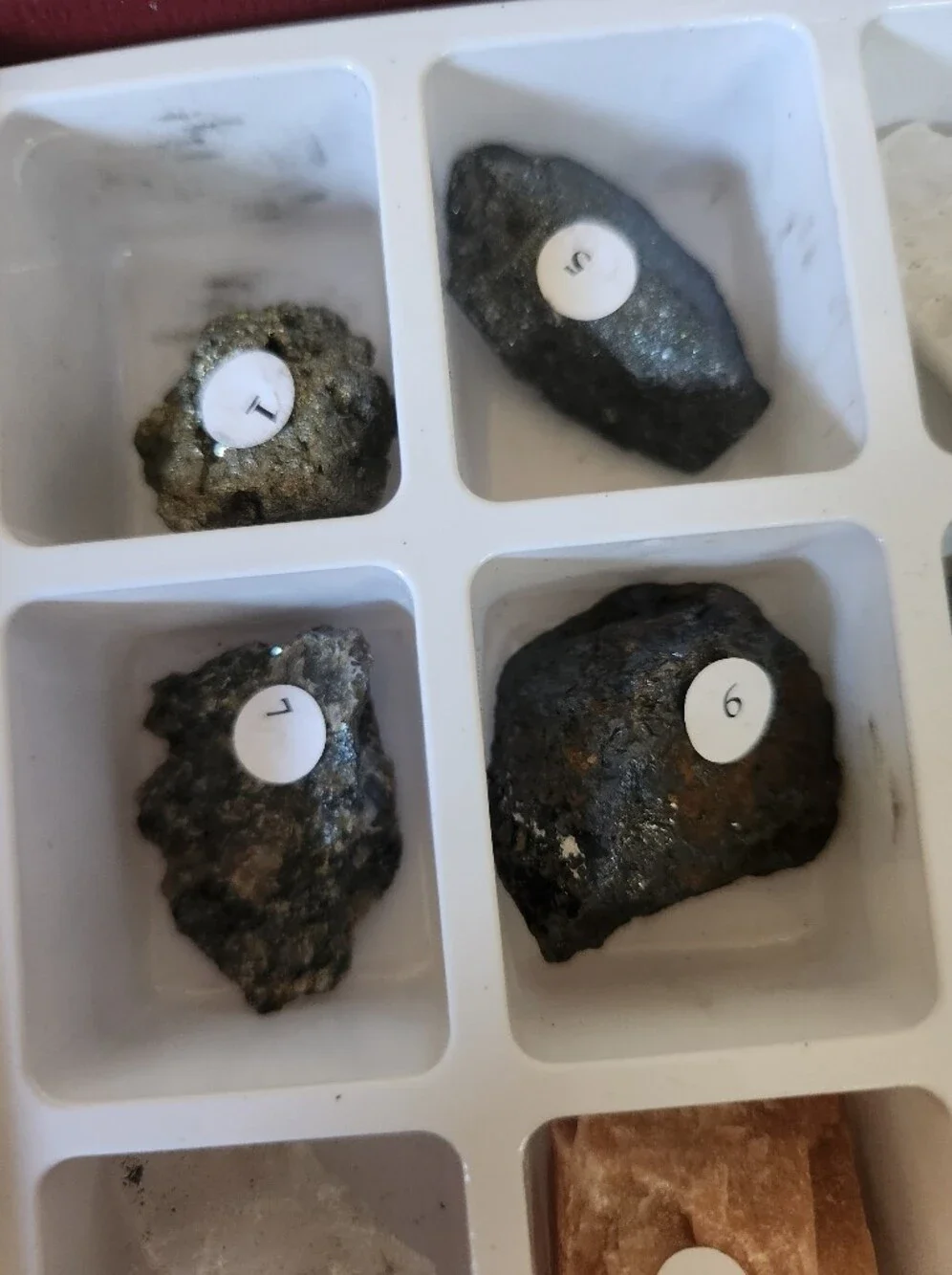 Mineral Identification Kit Rock Collection Educational Science Set 12 Piece